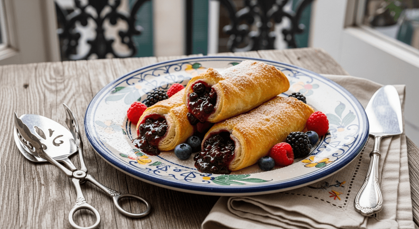 Baked Berry Rolls